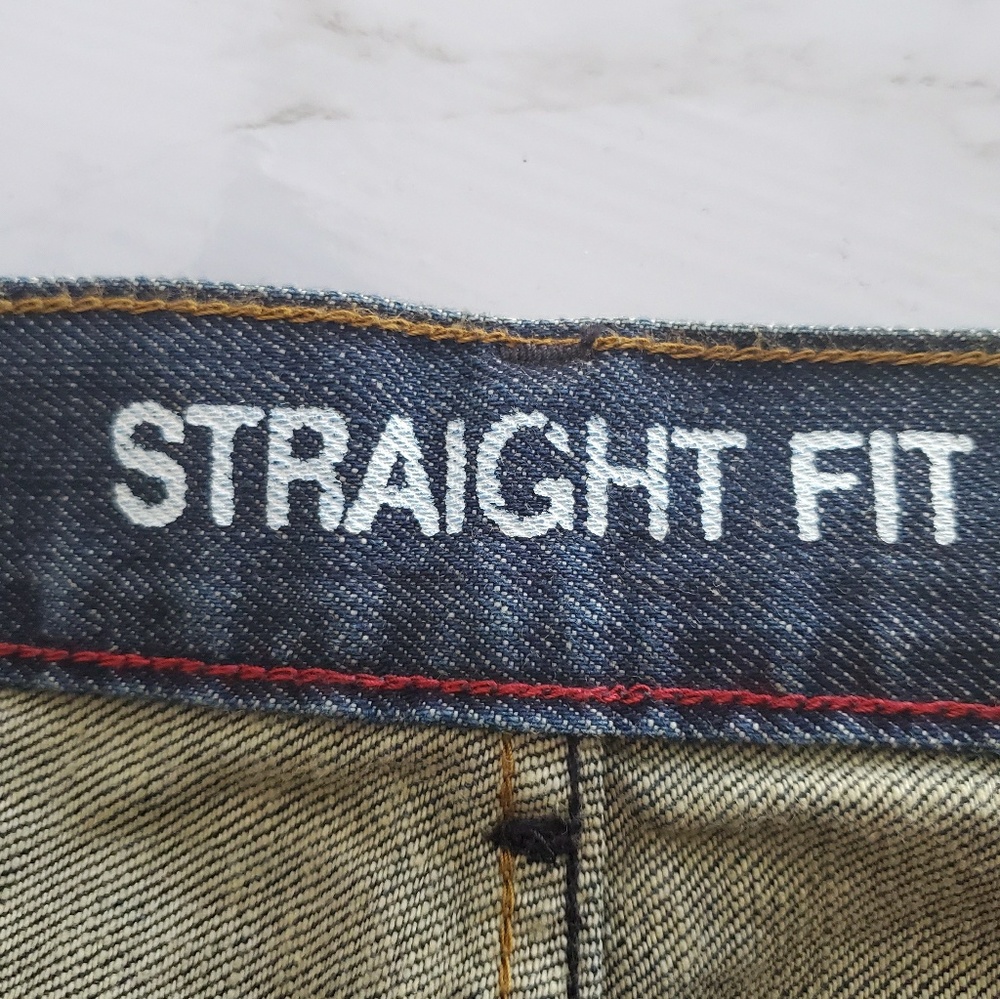 Chaps Denim Mens Straight Leg Jeans Dark Wash NEW - Picture 5 of 7